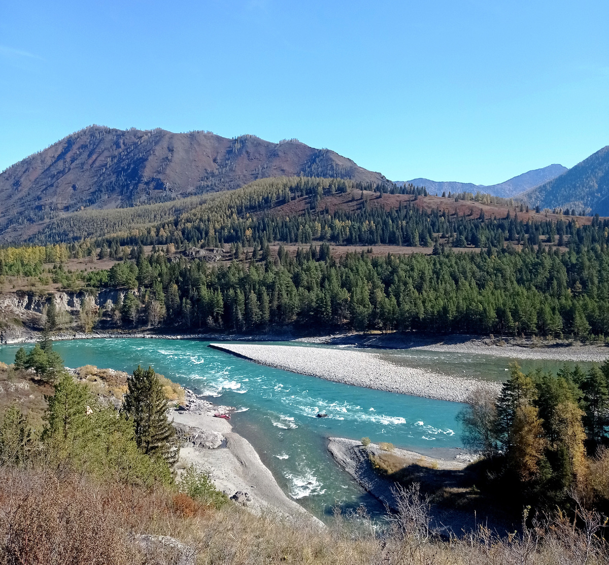 Слияние Урсула и Катуни, Алтай