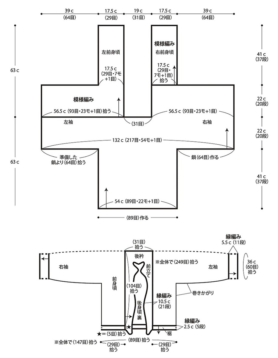 Модель 1. Выкройка.