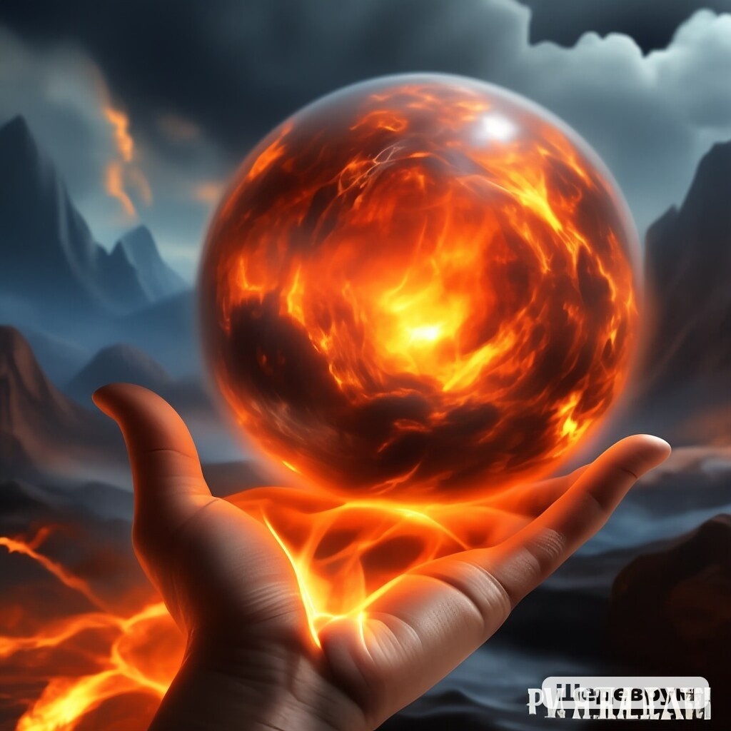 Изображение сгенерировано в нейросети Шедеврум на канале Попутный ветер - огненный шар 