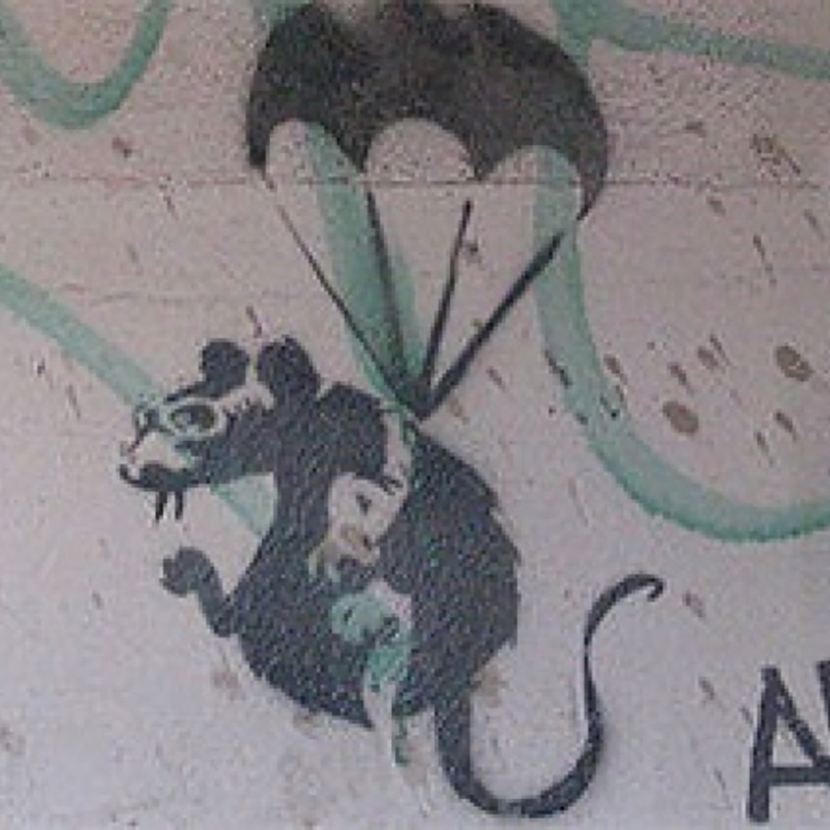  «Крыса на парашюте», Бэнкси
Источник фото - ссылка: https://clck.ru/3DwHd8