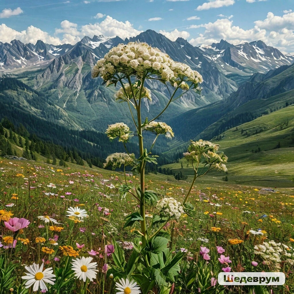 Дягиль или дудник. Фото Шедеврум