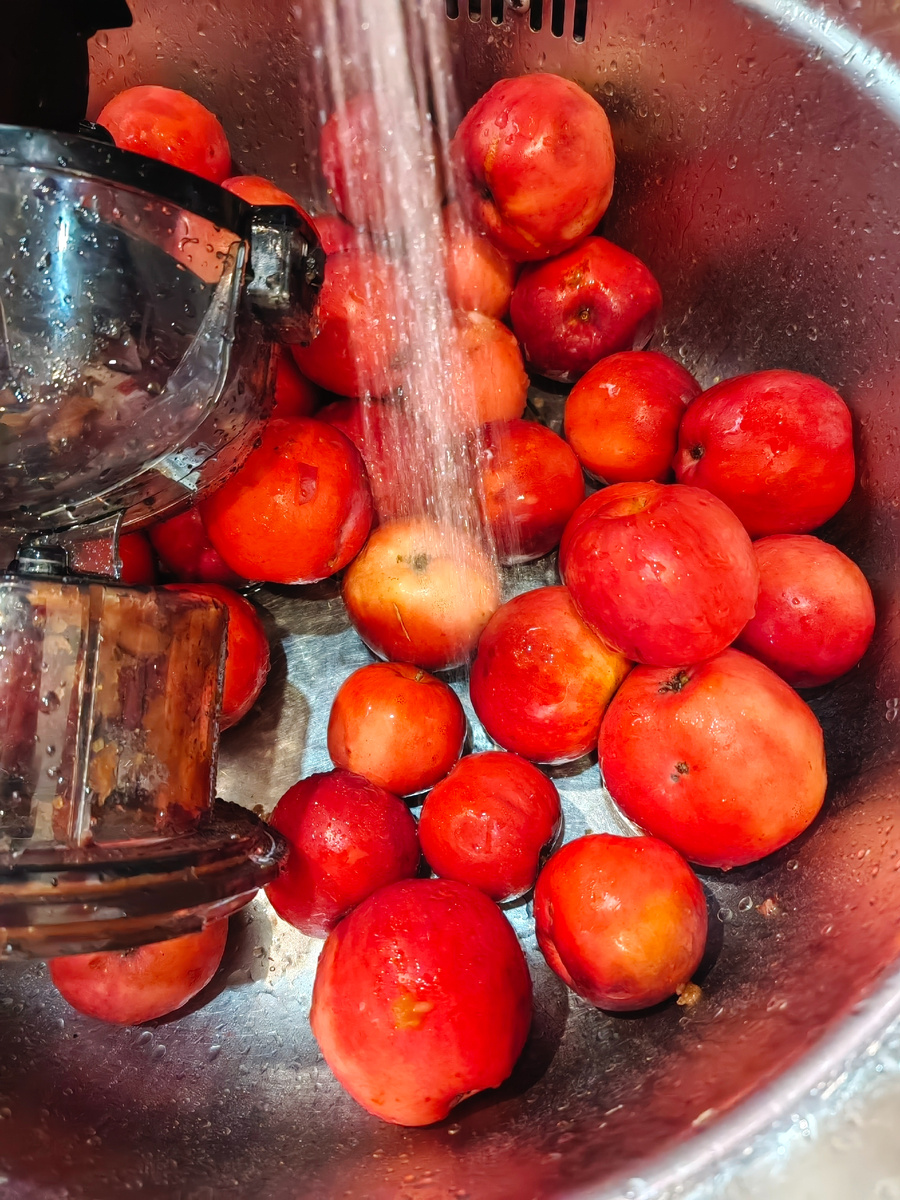 Муж на выходных занимался производством яблочного сока. Вроде и не его работа, но делал. Вкусный сок получился