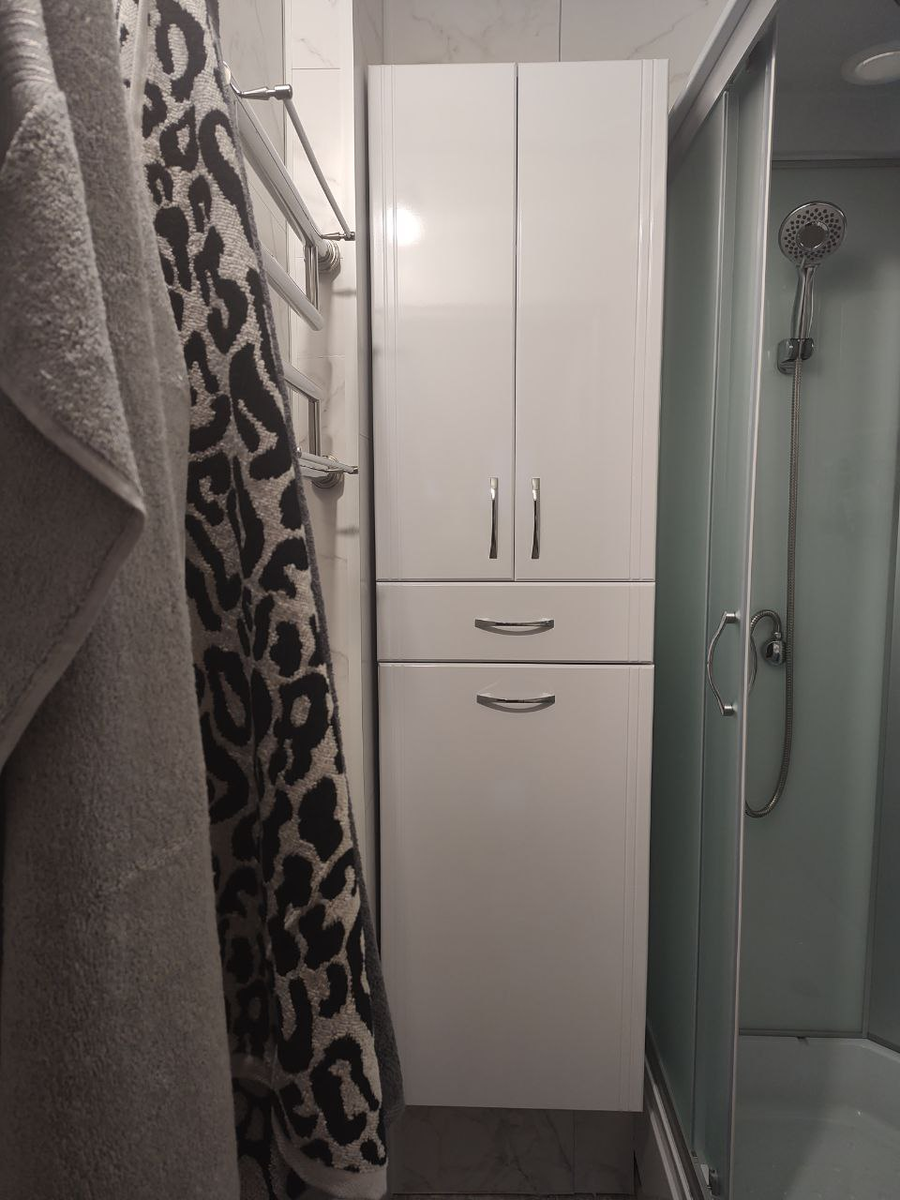 Так это выглядит в нашей мини-ванной.  Фото автора