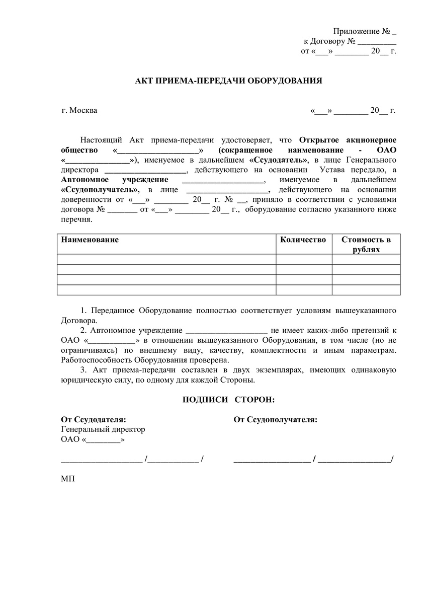 Акт приема сдачи квартиры в аренду образец
