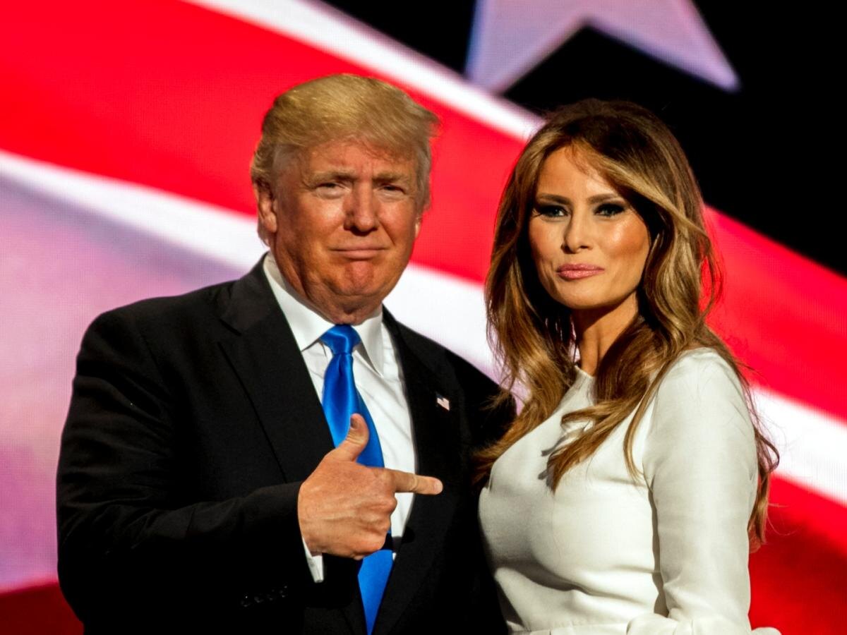 Дональд Трамп с супругой