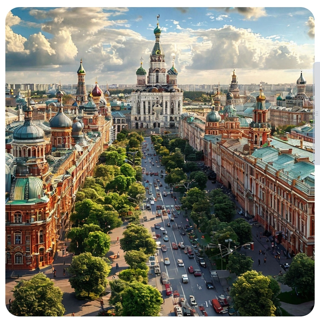 Так видит Шедеврум Москву будущего 😁