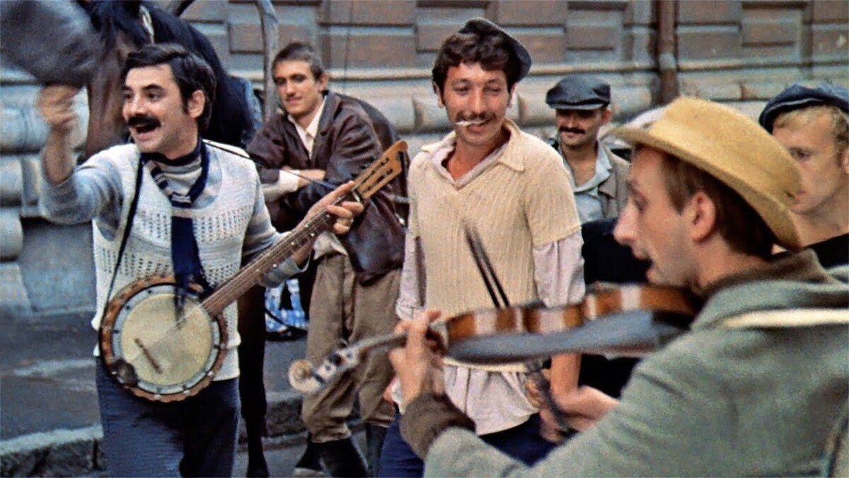 Кадр из комедии Шахназарова «Мы из джаза»