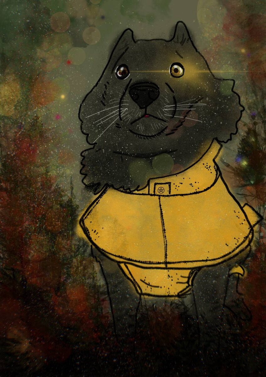 нарисовала своего осеннего шипо-грибочка