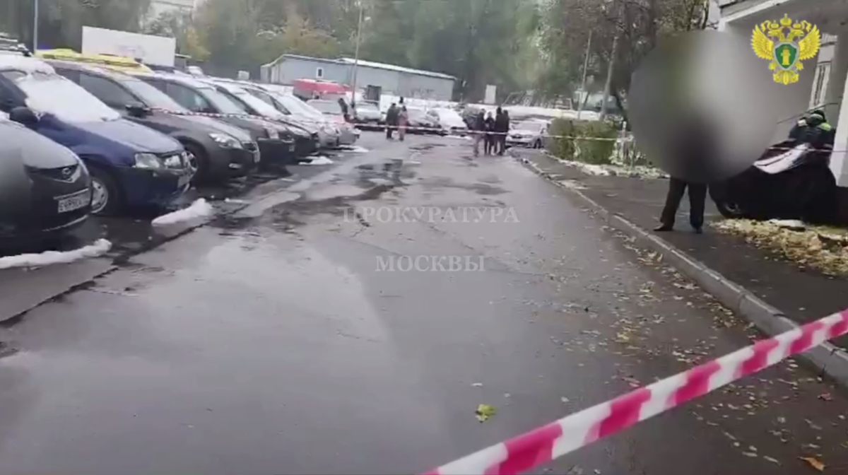 кадр с видео с места происшествия