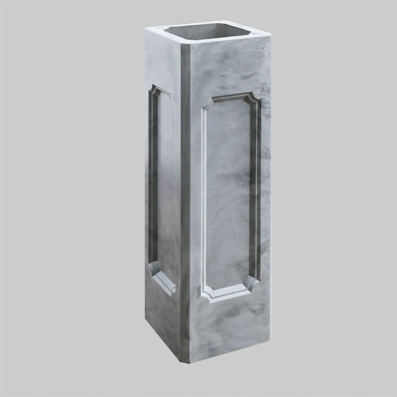 Вес такого пустотелого столба будет в 2 раза меньше