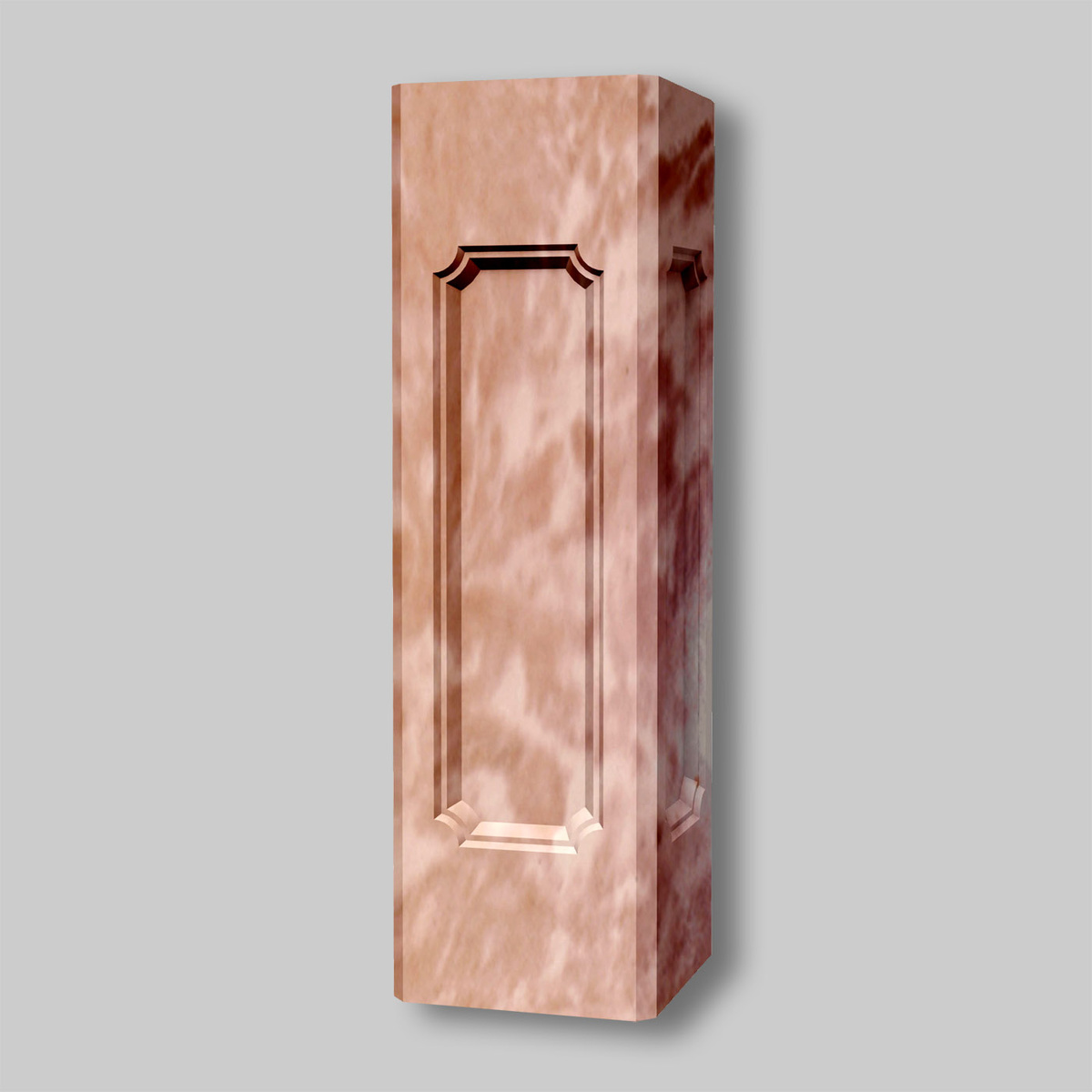 столба, полностью заполненного бетоном.