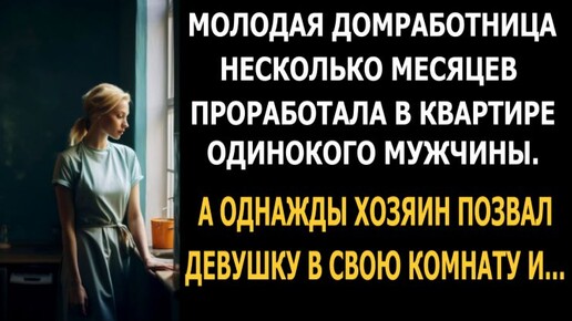 Зина работала домработницей у одинокого мужчины. А однажды хозяин удивил девушку, сказав неожиданные слова