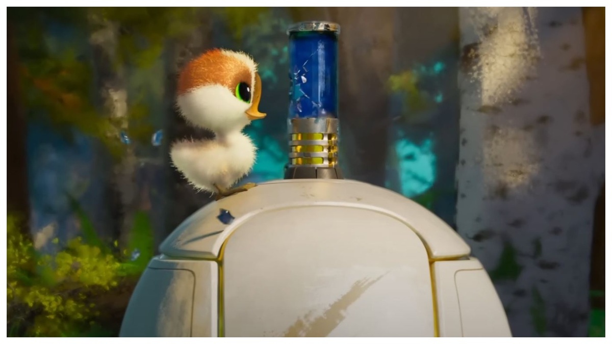 Друг робота - гусенок