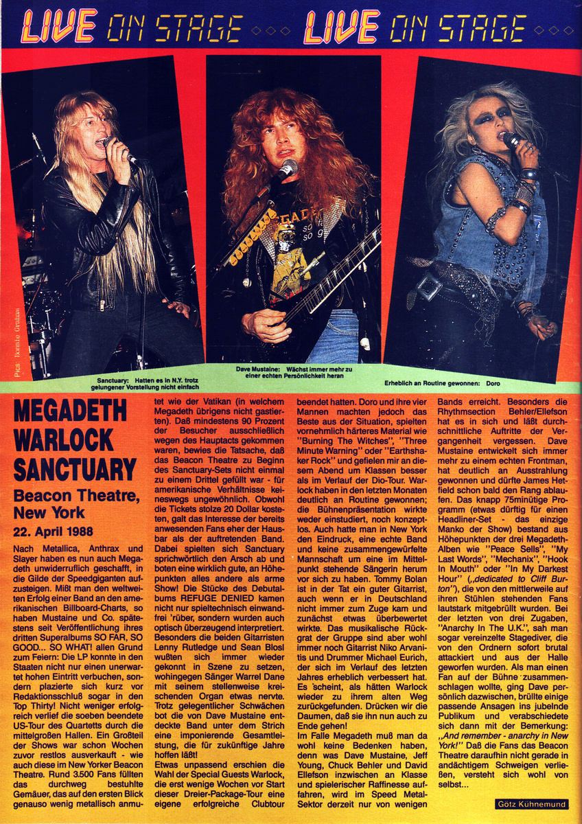 Страница журнала Metal Hammer