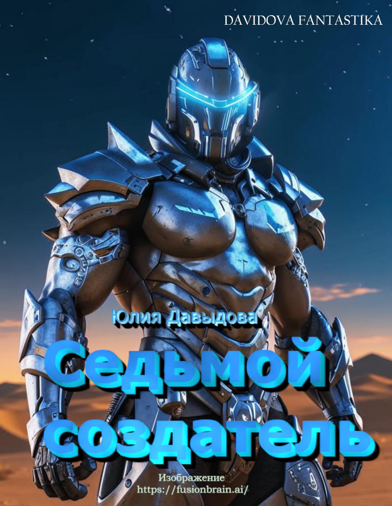 Седьмой создатель. Давыдова. Фантастика. Изображение https://fusionbrain.ai