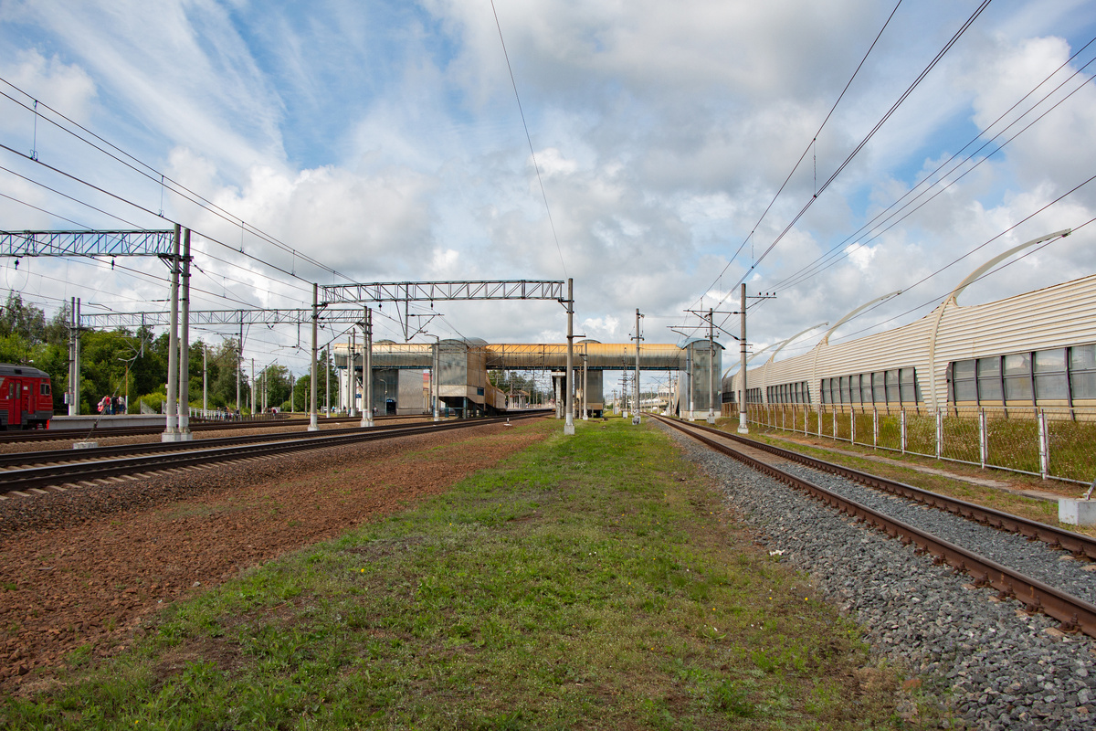 Пути станции Белоостров. Фото автора.