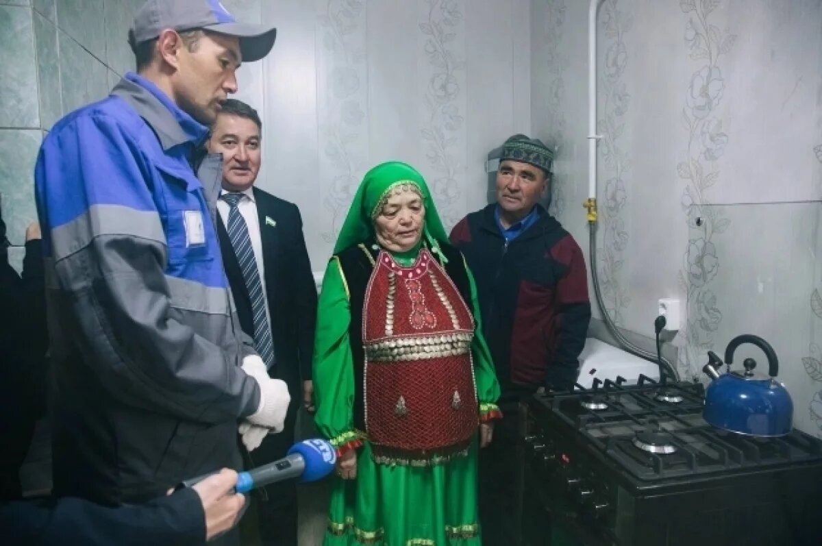    В Баймакском районе Башкирии завершили газификацию деревни