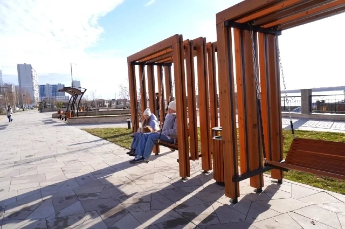    Протяжённость обновлённого бульвара составляет 1,2 километра.