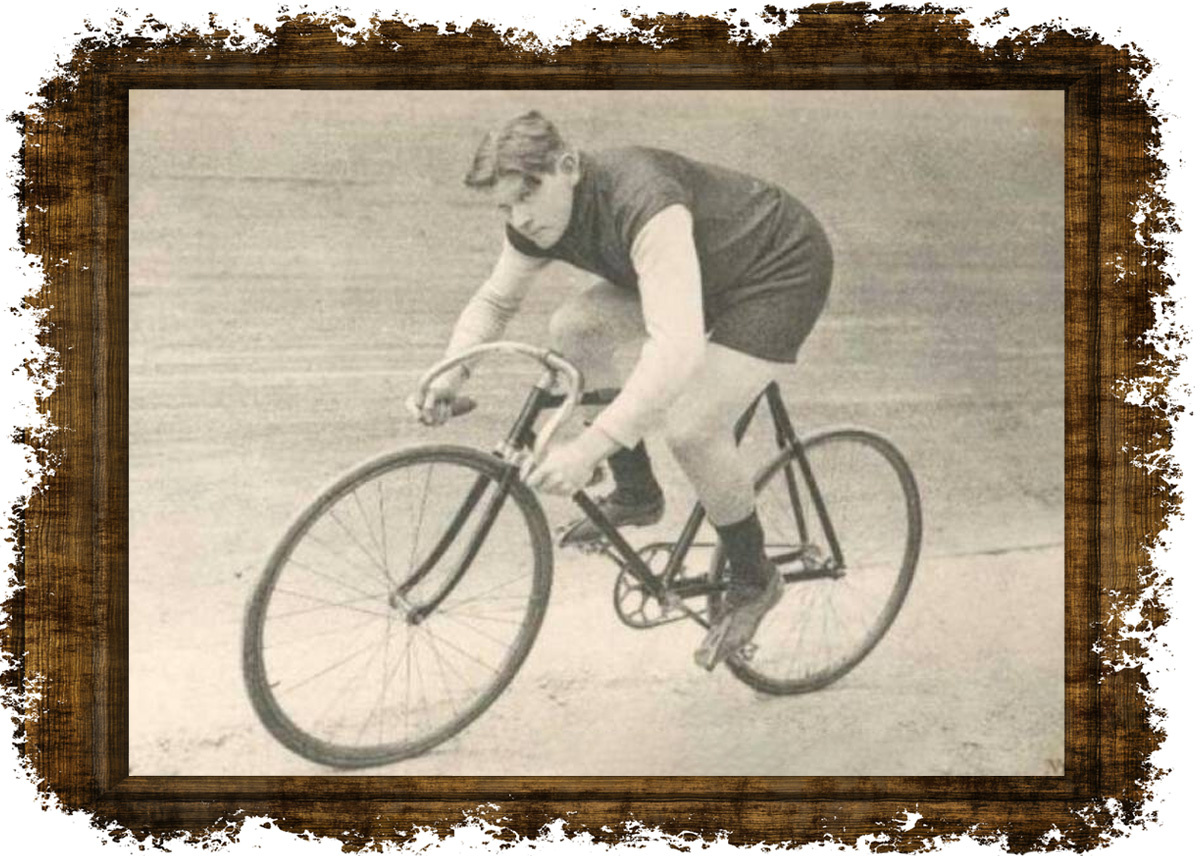 Уточкин-велосипедист. Фото в свободном доступе. 