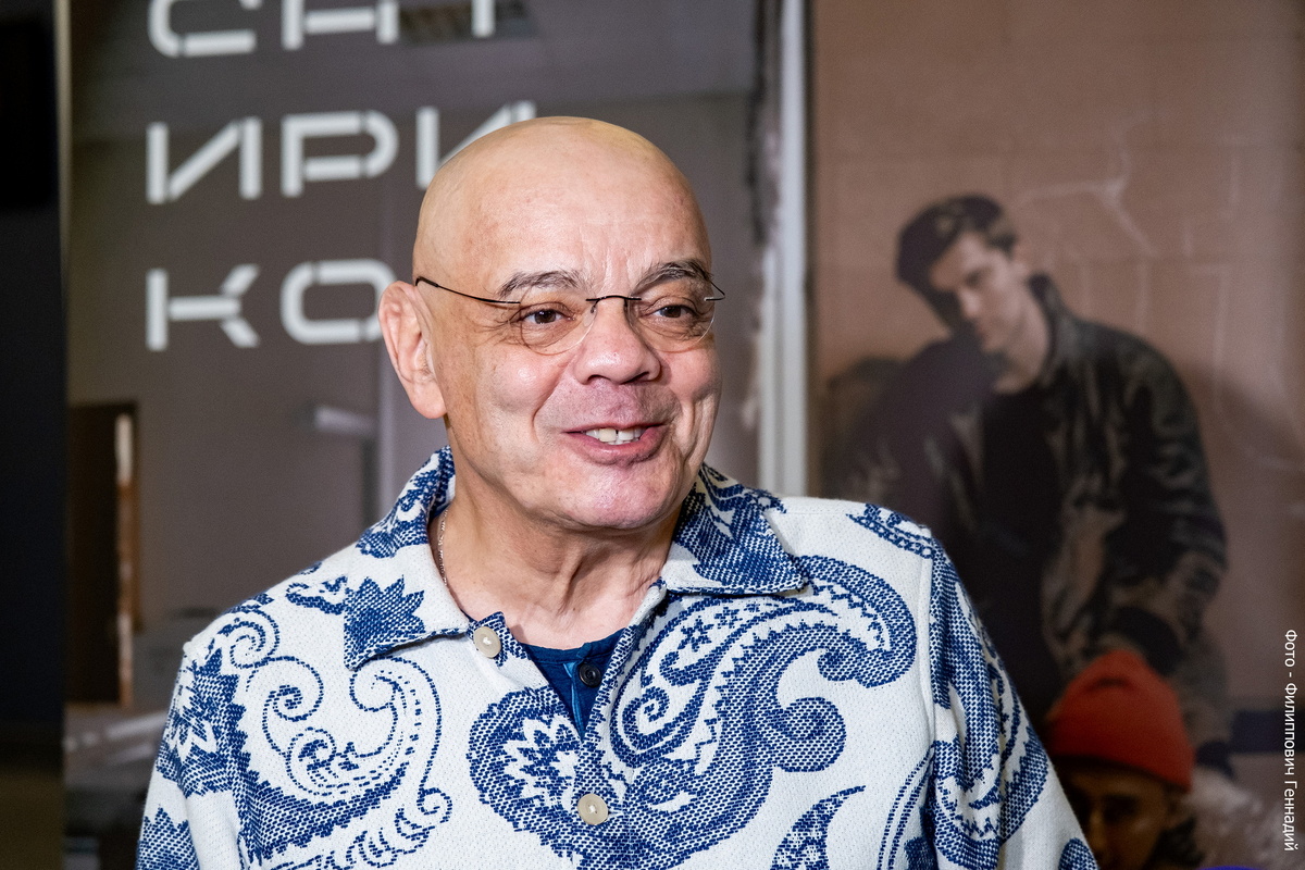 Константин Райкин на пресс-подходе. Фото- Геннадий Филиппович
