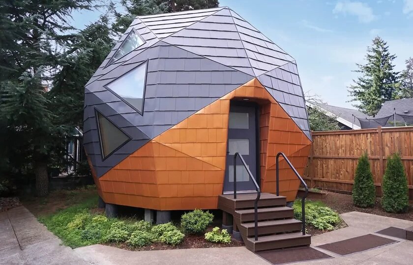 В сети показали первый в мире мини-дом с 60 гранями