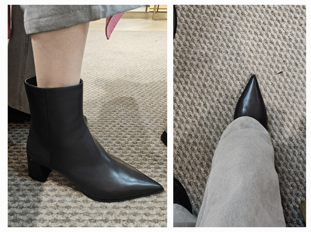 На мне размер 39.Длина ступни - 25,8 см