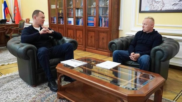    Михаил Дегтярев и Дмитрий Мазепин.Telegram-канал Михаила Дегтярева.