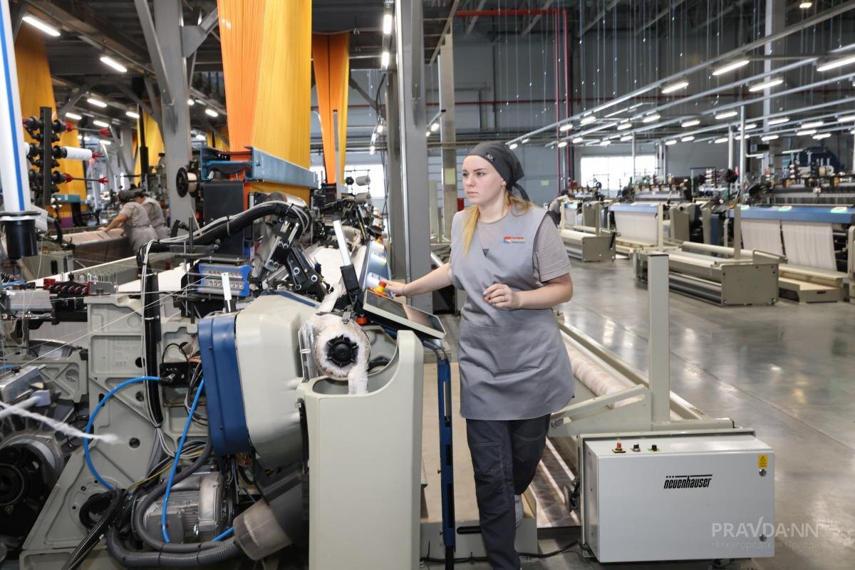    Новый завод в Володарске может выпускать 11 миллионов погонных метров ткани