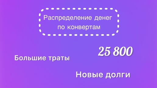 #37 Распределяю 25 800 рублей по конвертам. Лечим кота. Поменяли резину