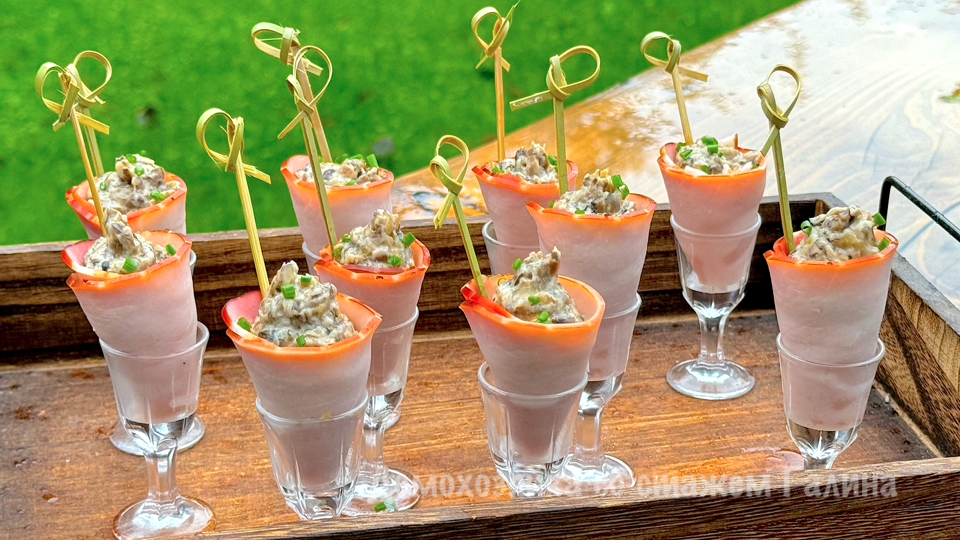 Уютные закуски: рюмочки как элемент подачи