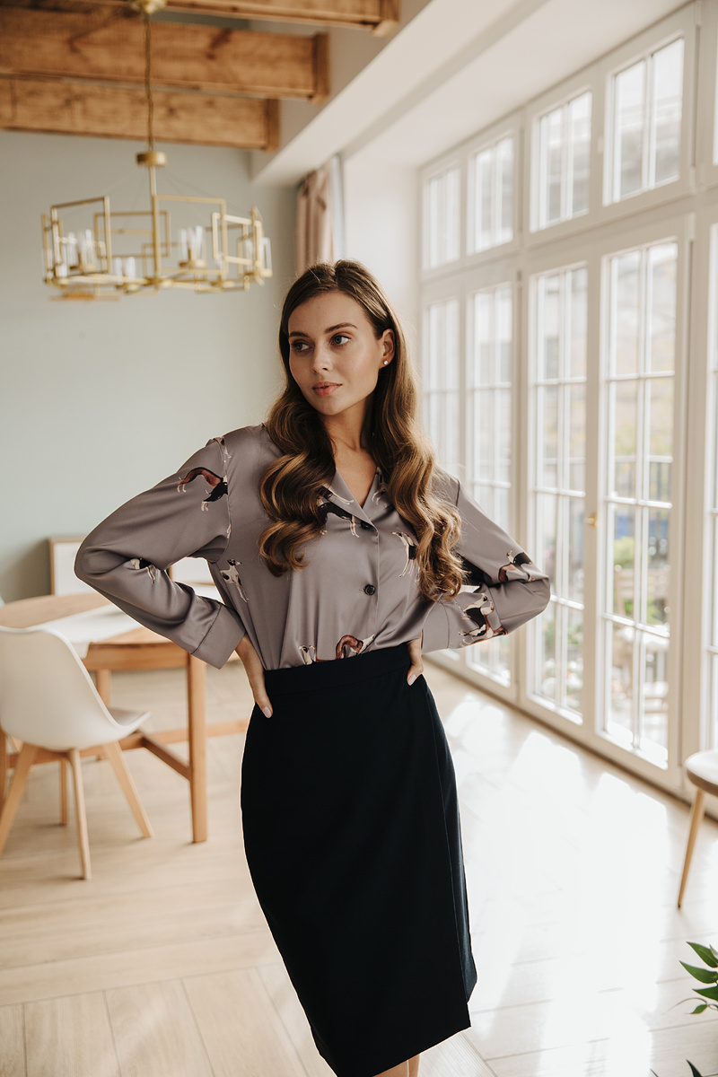 Шелковая блуза