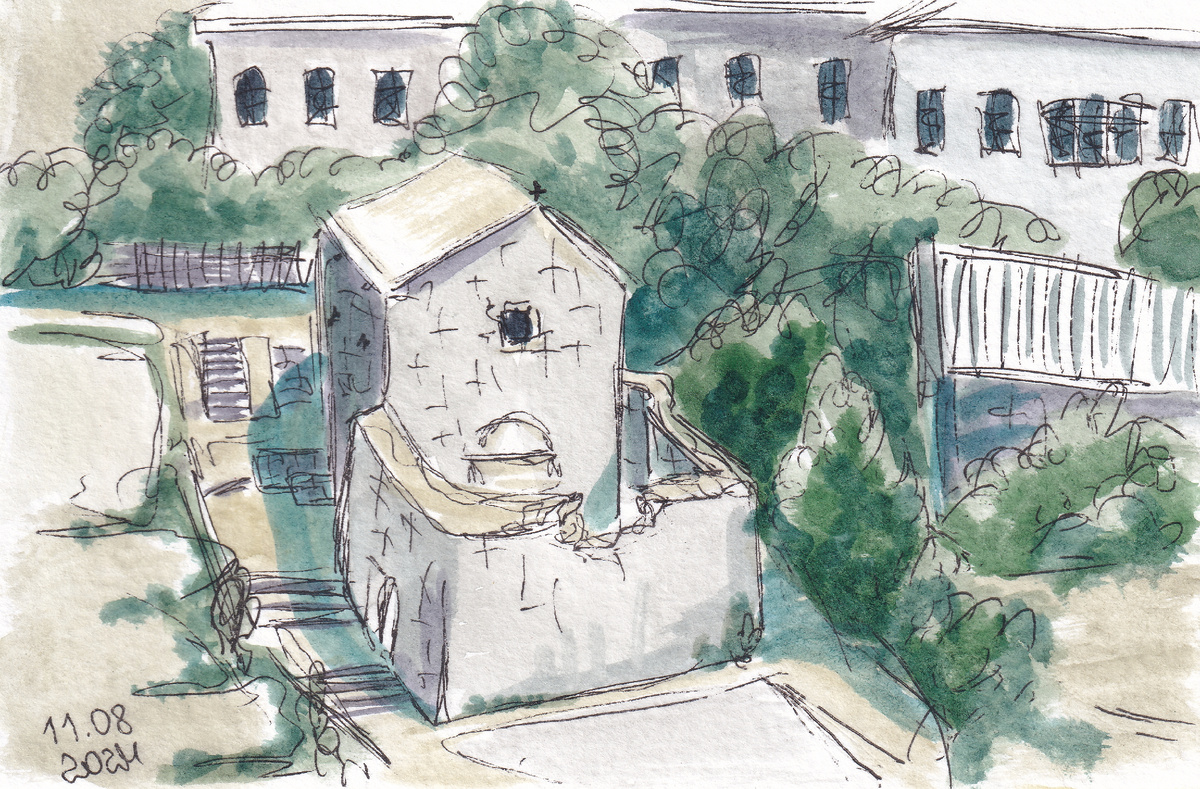 Феодосия. Церковь Иоанна Богослова. Хотела поставить сначала море, но решила, что это как-то «не по-цехристиански»