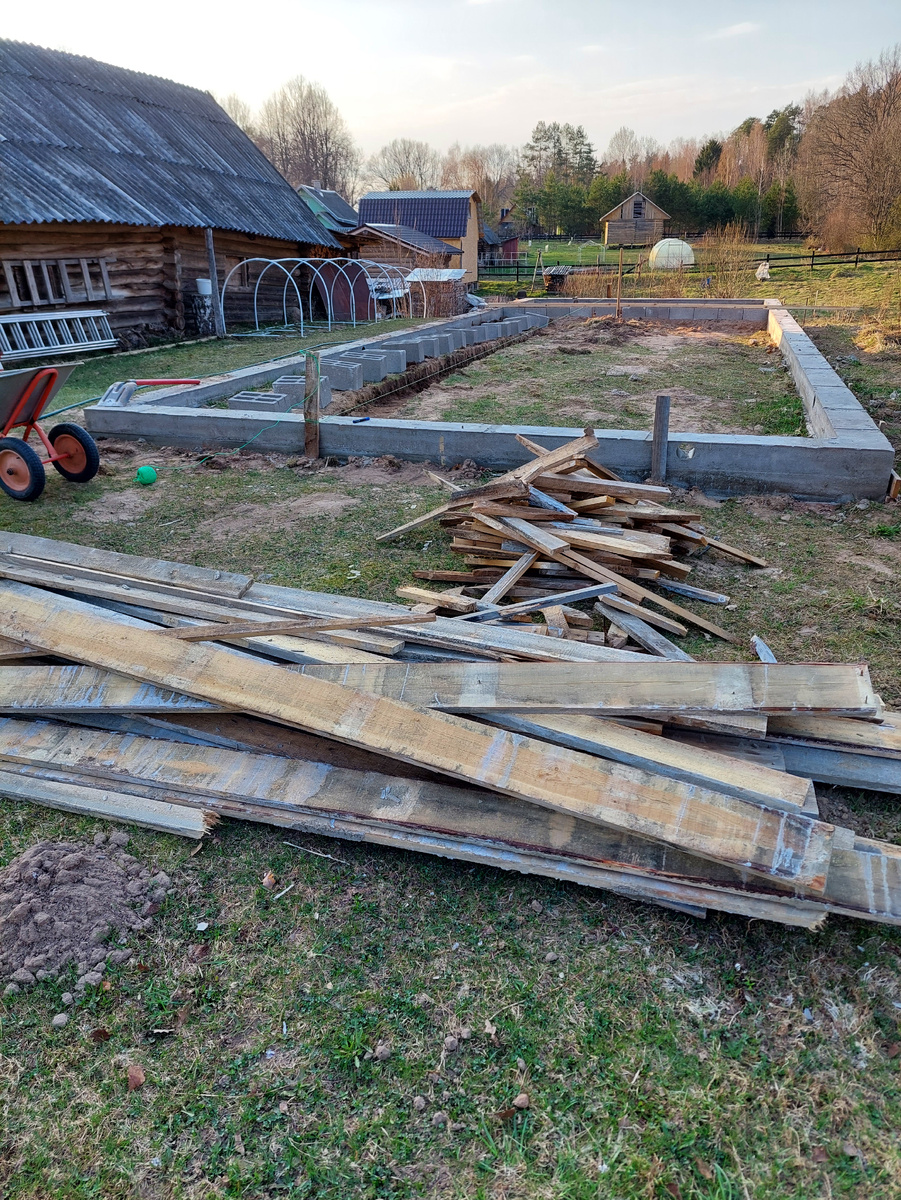 После снятия опалубки