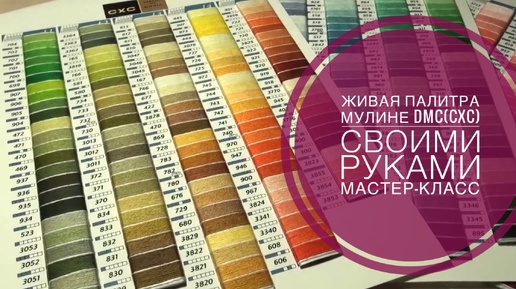 Вышивка/Живая палитра мулине DMC(CXC) своими руками/Мастер-класс 14.12.2014