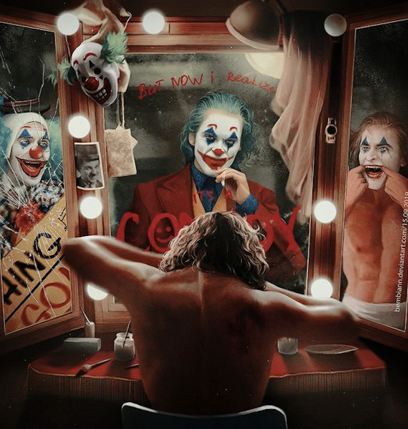 Постер к фильму "Джокер" взят из ТГ канала @poster_pron