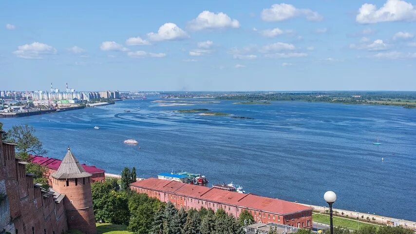 А это наша река протекающая в городе Нижний Новгород, просто посмотрите на эту красоту.