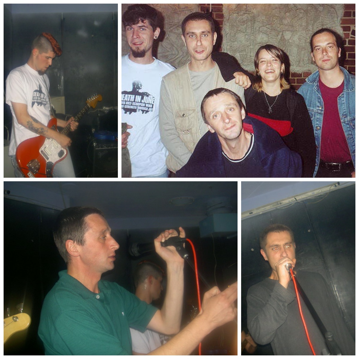 Иван Быков в составе группы БАНДА ЧЕТЫРЁХ, 2003-2004 год. Москва и Нижний Новгород 