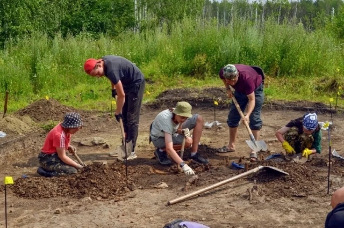    Археологи и студенты исторического факультета нашли во время раскопок множество интересных предметов. Но часть артефактов вывезена неизвестными с грунтом.