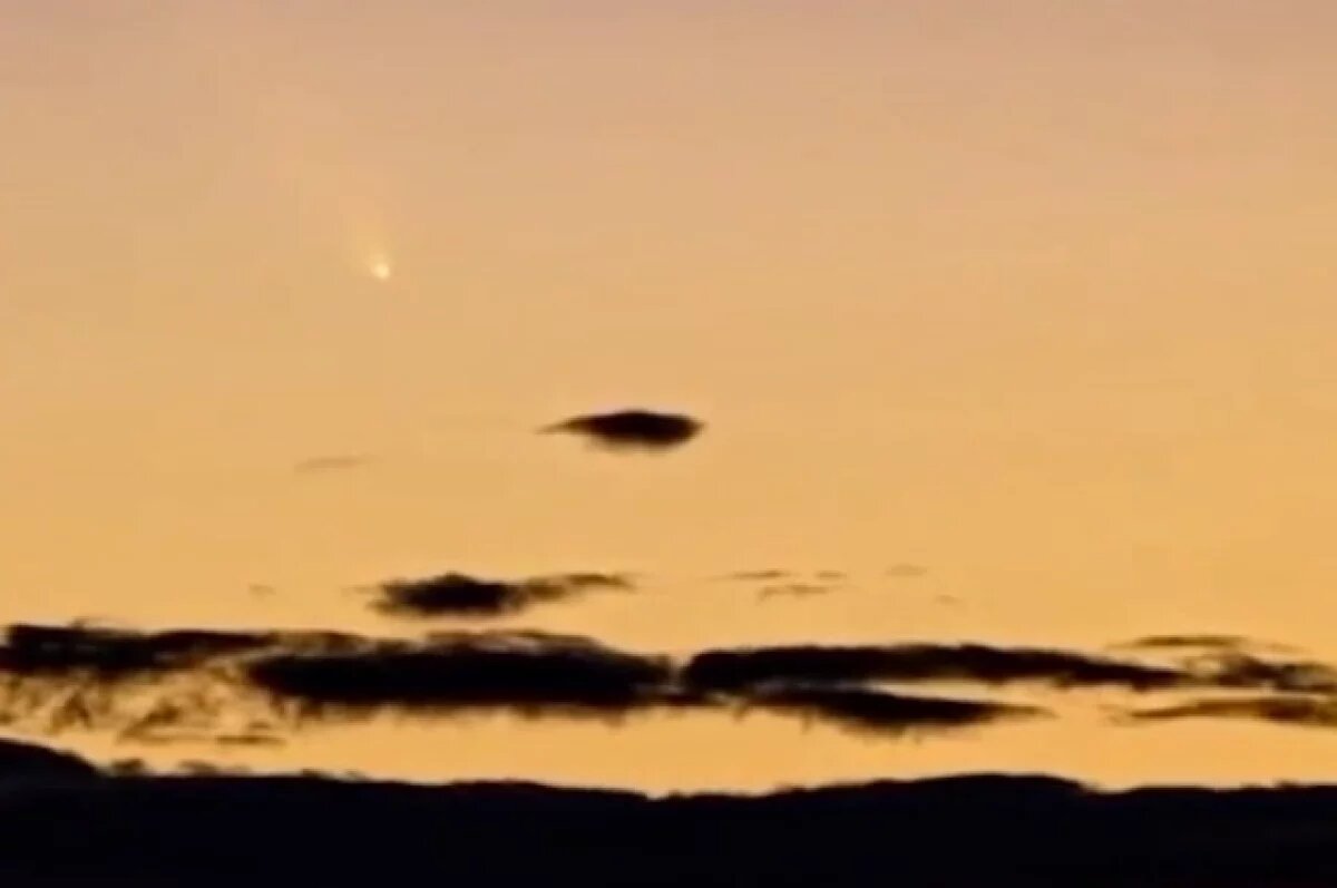    Жители Кубани выложили кадры приблизившейся к Земле кометы