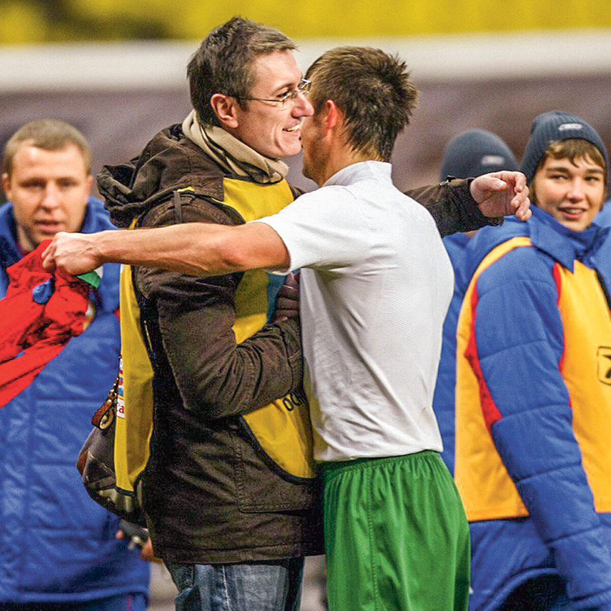    С Сергеем Семаком после матча ЦСКА — «Рубин». 2009 г. из личного архива Василия Конова