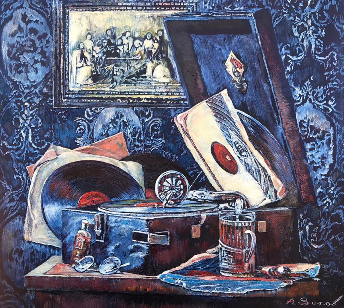 Натюрморт. Холст, масло. Алексей Зотов.