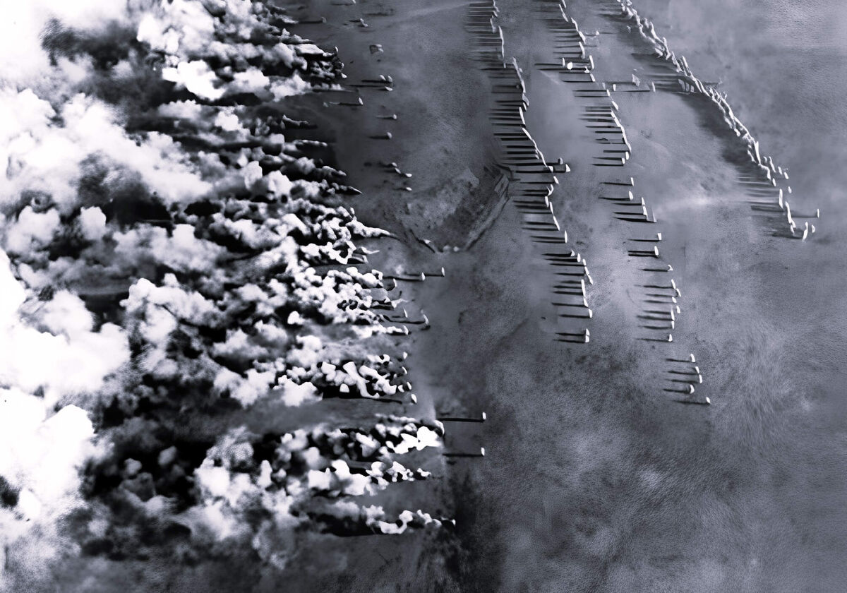 Немецкая химическая атака (хлор) 1915 г.