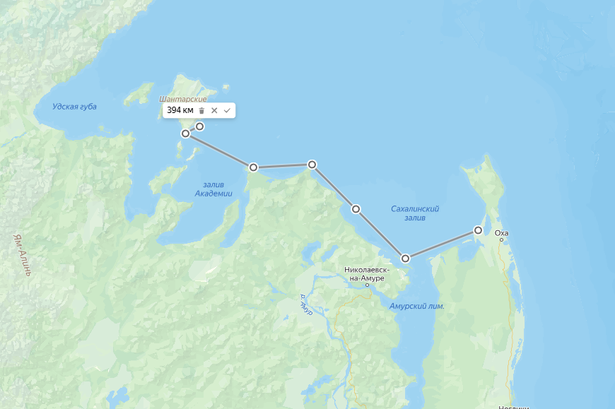 маршрут лодки по данным общественных источников