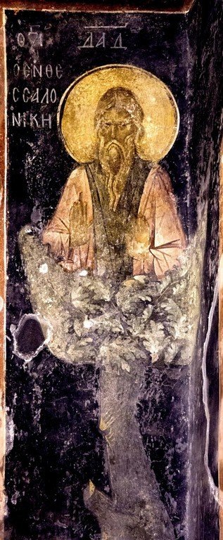 Преподобный Давид Солунский. 14в. Монастырь Хора в Константинополе.