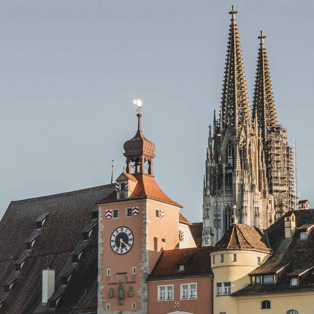Фотография современного Регенсбурга, города, где преподавал Бертольд Моосбургский