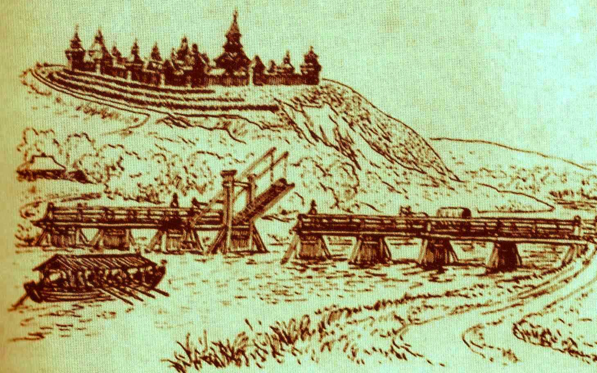 Заложение крепости Суджы 1661 год (изображение взято из открытых источников)