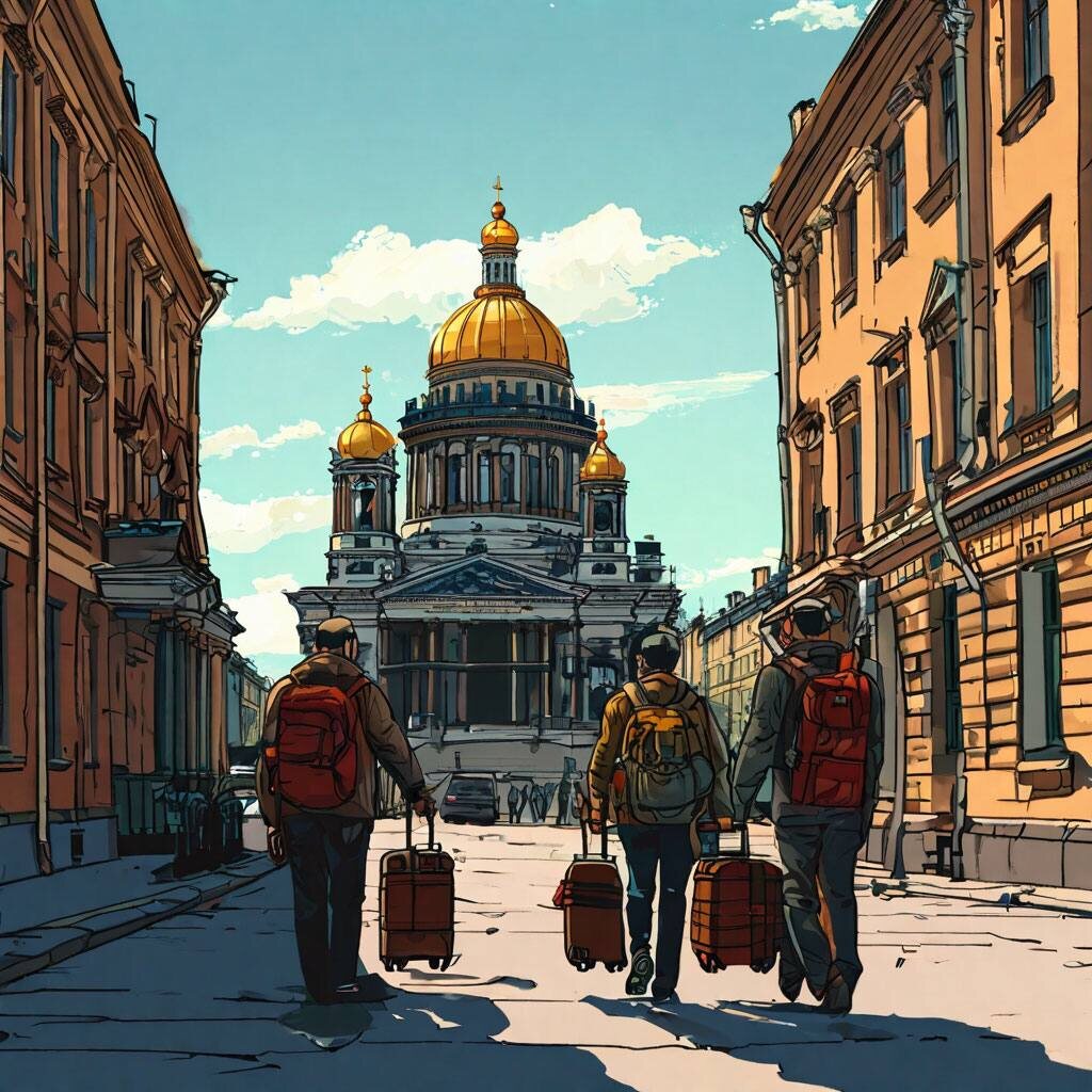 Первый визит в город