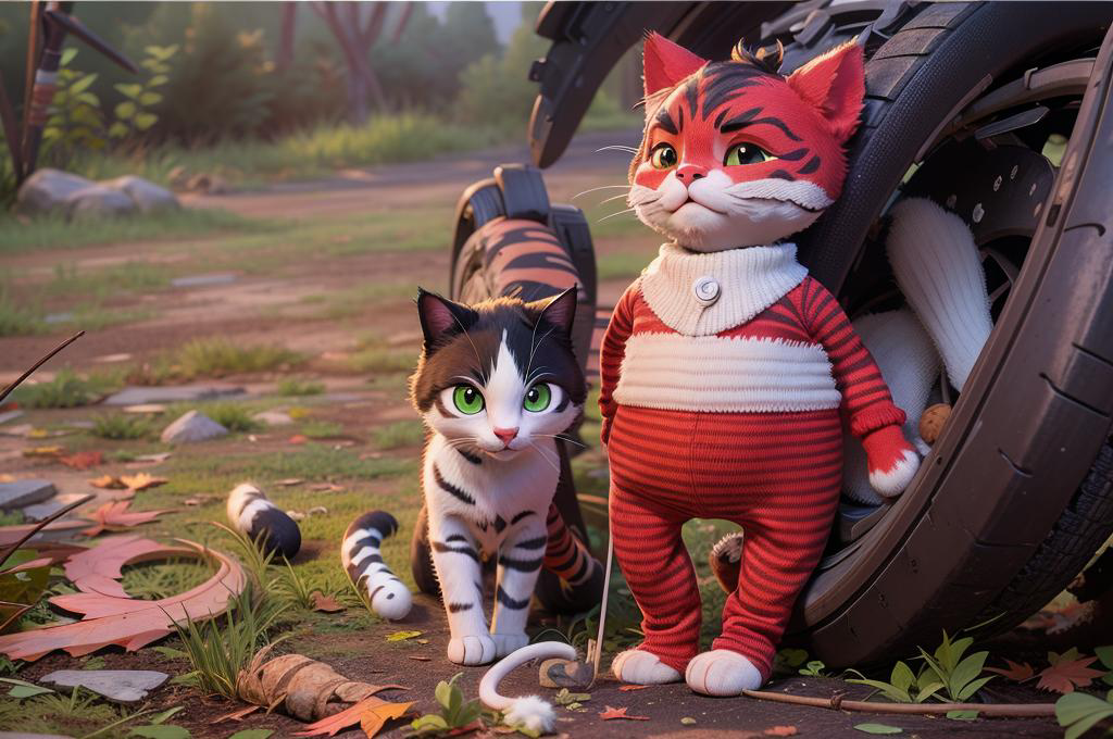 Лис стал котиком