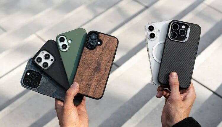    Для iPhone 16 уже выпустили огромное количество разных чехлов. Изображение: en.woodcessories.com