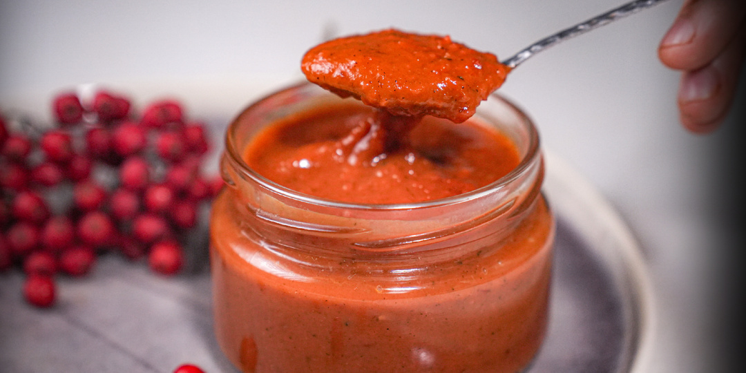 Готовлю "кетчуп" из красной рябины